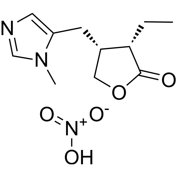 Pilocarpine nitrate Chemical Structure