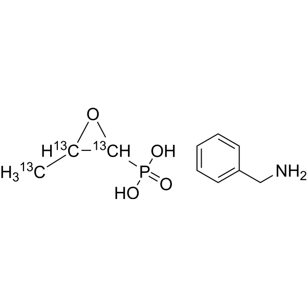 (Rac)-Fosfomycin (benzylamine)-<sup>13</sup>C<sub>3</sub> Chemical Structure
