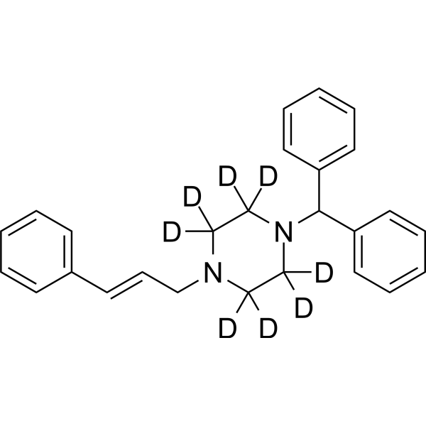 Cinnarizine-d<sub>8</sub> Chemical Structure