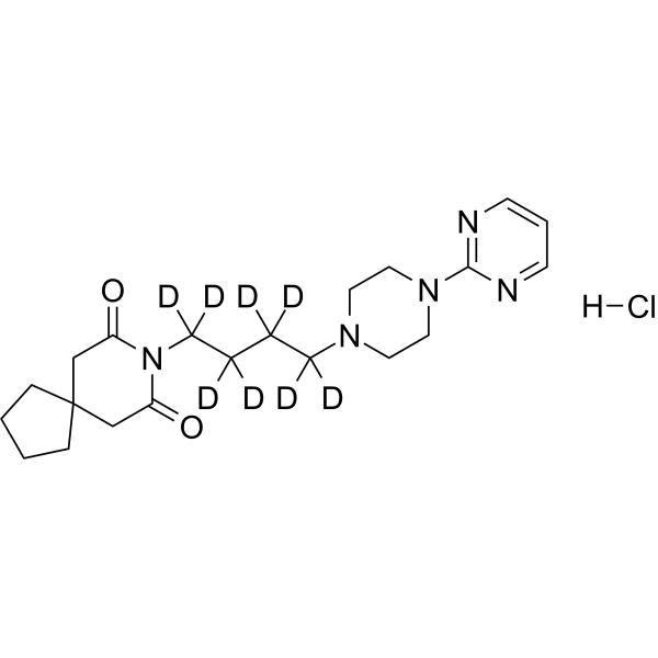 Buspirone-d<sub>8</sub> hydrochloride Chemical Structure