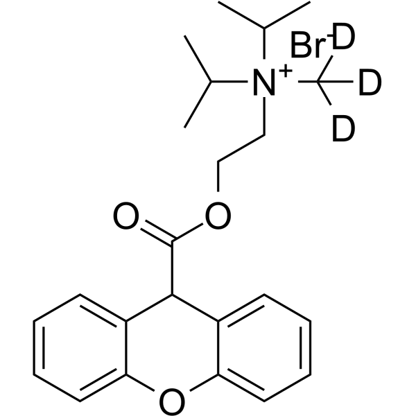 Propantheline-d<sub>3</sub> bromide Chemical Structure