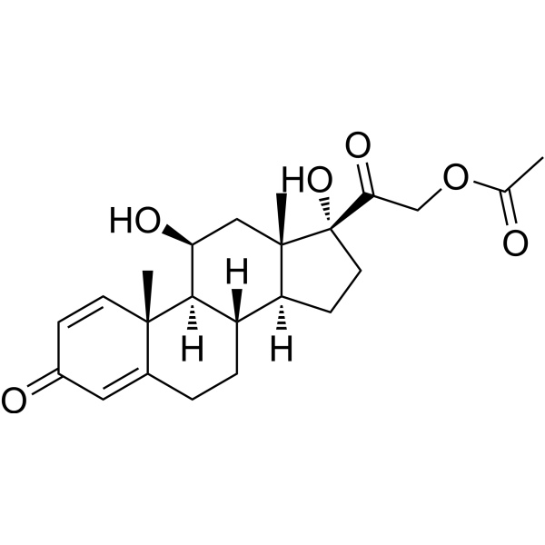 Prednisolone acetate Chemical Structure