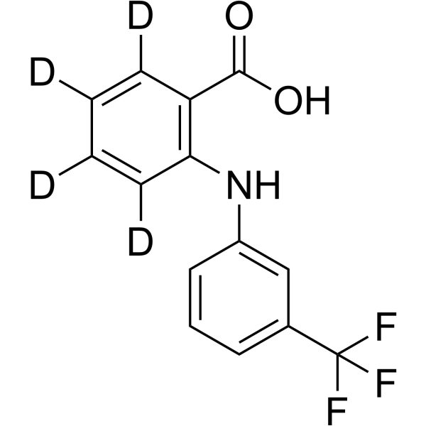 Flufenamic acid-d<sub>4</sub> Chemical Structure