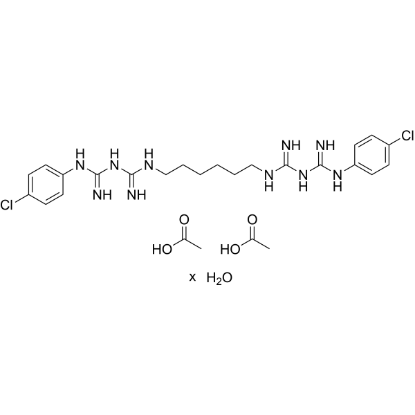 Chlorhexidine acetate hydrate Chemical Structure