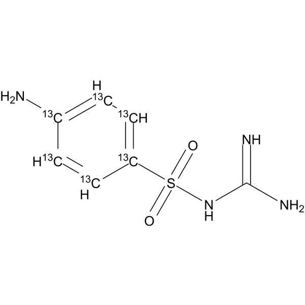 Sulfaguanidine-<sup>13</sup>C<sub>6</sub> Chemical Structure