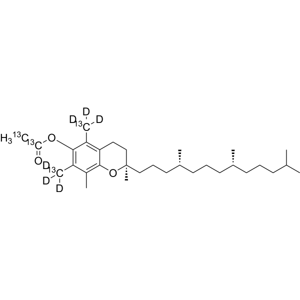 DL-<em>α-Tocopherol</em> acetate-13C4,d6