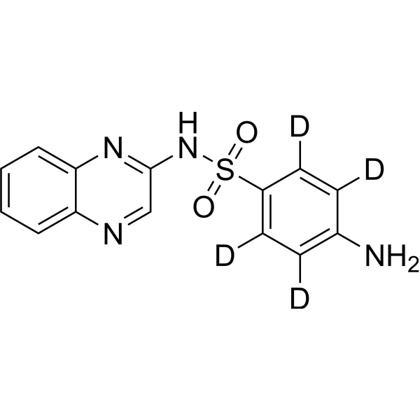 Sulfaquinoxaline-d<sub>4</sub> Chemical Structure