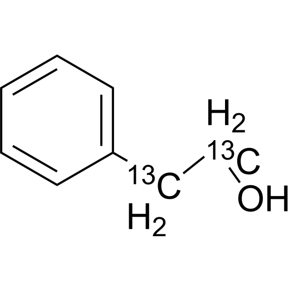 2-Phenylethanol-<sup>13</sup>C<sub>2</sub> Chemical Structure