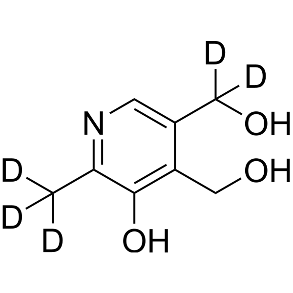 Pyridoxine-d<sub>5</sub> Chemical Structure