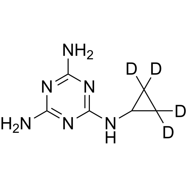 Cyromazine-d<sub>4</sub> Chemical Structure