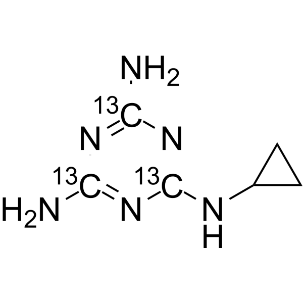 Cyromazine-<sup>13</sup>C<sub>3</sub> Chemical Structure