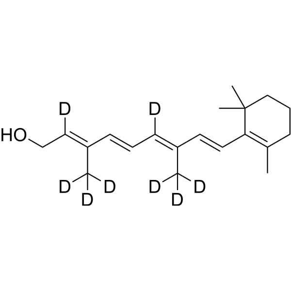 Retinol-d<sub>8</sub> Chemical Structure