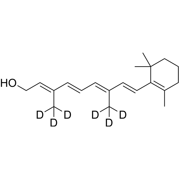 Retinol-d<sub>6</sub> Chemical Structure