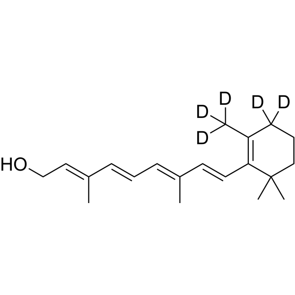 Retinol-d<sub>5</sub> Chemical Structure