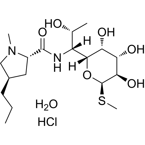 Lincomycin hydrochloride monohydrate Chemical Structure