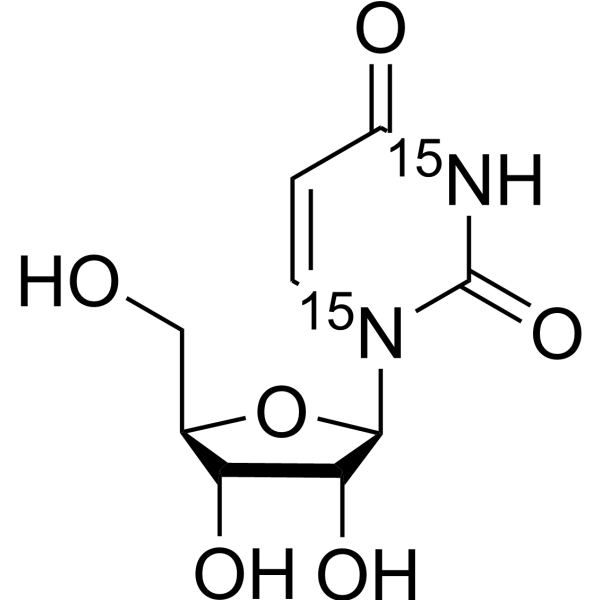 Uridine-<sup>15</sup>N<sub>2</sub> Chemical Structure