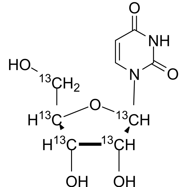 Uridine-<sup>13</sup>C<sub>5</sub> Chemical Structure