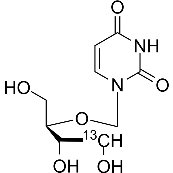 Uridine-<sup>13</sup>C-1 Chemical Structure