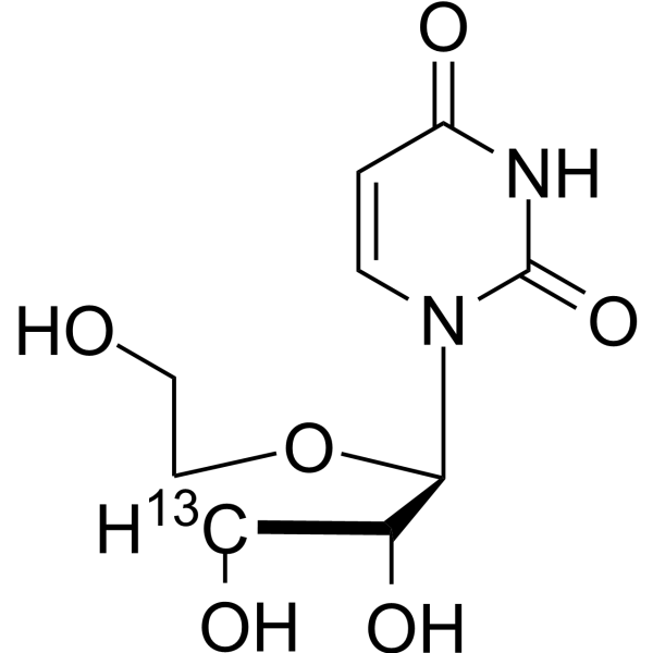 Uridine-<sup>13</sup>C-2 Chemical Structure