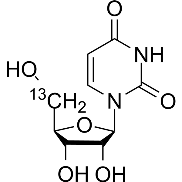 Uridine-<sup>13</sup>C-3 Chemical Structure