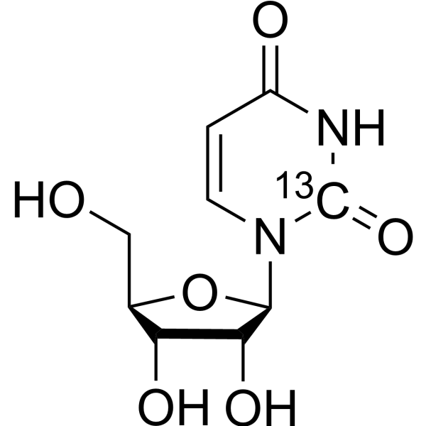 Uridine <sup>13</sup>C-4 Chemical Structure