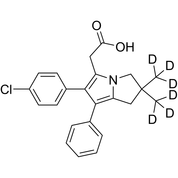 Licofelone-d<sub>6</sub> Chemical Structure