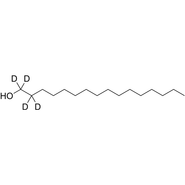 1-Hexadecanol-d<sub>4</sub> Chemical Structure