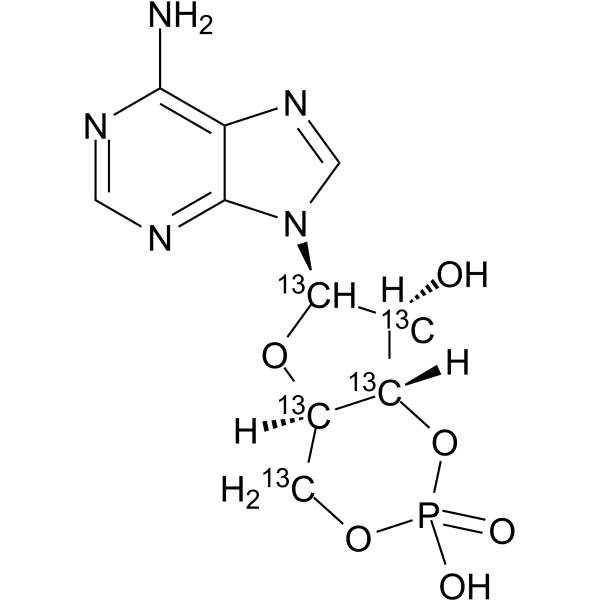 Cyclic AMP-<sup>13</sup>C<sub>5</sub> Chemical Structure