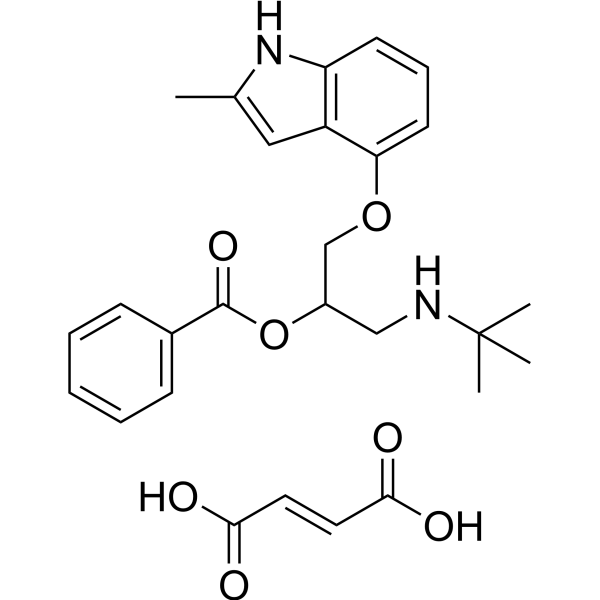 Bopindolol fumarate Chemical Structure