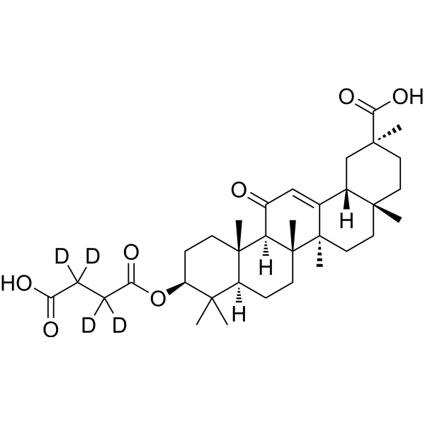 Carbenoxolone-d<sub>4</sub> Chemical Structure