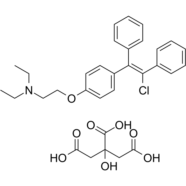 Zuclomiphene citrate Chemical Structure