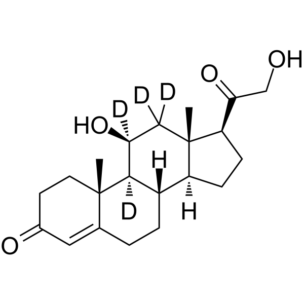 Corticosterone-d<sub>4</sub> Chemical Structure