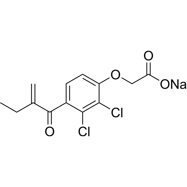 Ethacrynic acid sodium Chemical Structure
