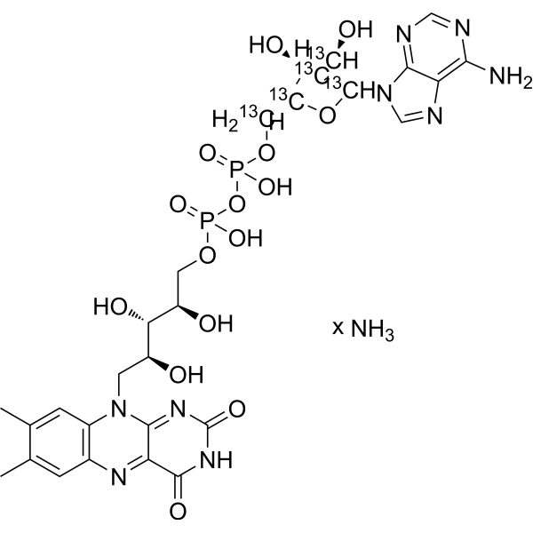 Flavin adenine dinucleotide-<em>13</em><em>C</em>5 ammonium