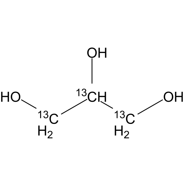Glycerol-<sup>13</sup>C<sub>3</sub> Chemical Structure
