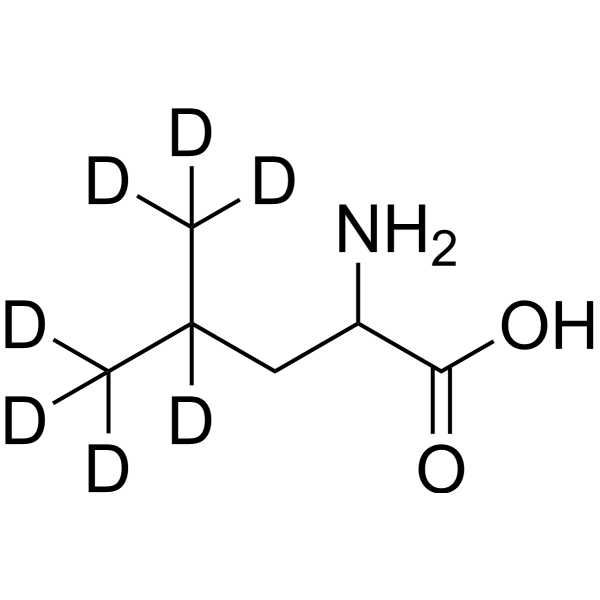 (±)-Leucine-d<sub>7</sub> Chemical Structure