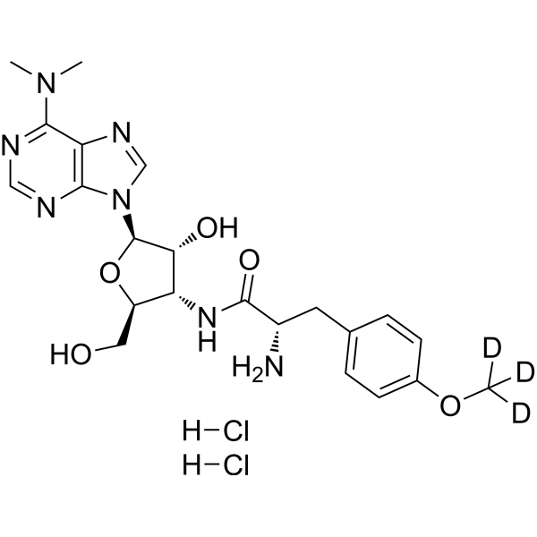 Puromycin-d<sub>3</sub> dihydrochloride Chemical Structure