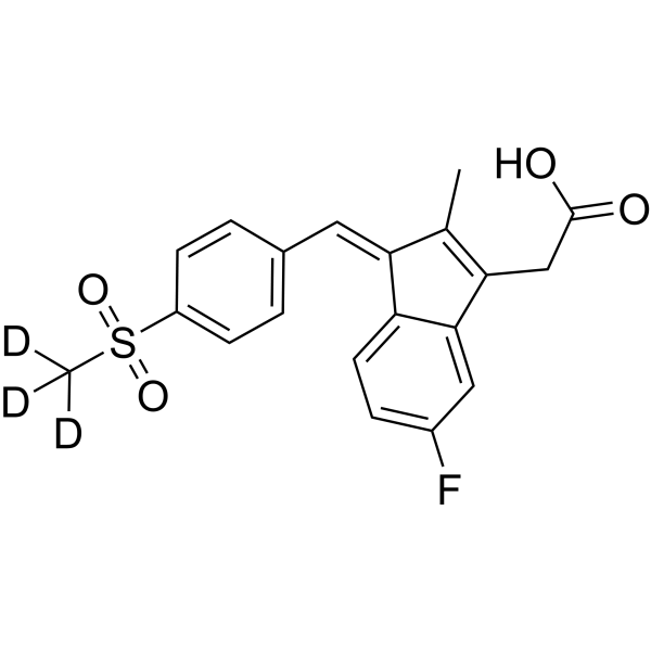 Sulindac sulfone-d<sub>3</sub> Chemical Structure