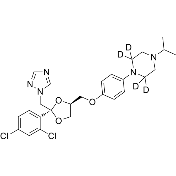Terconazole-d<sub>4</sub> Chemical Structure