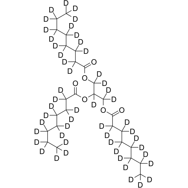 Tricaprilin-d<sub>50</sub> Chemical Structure