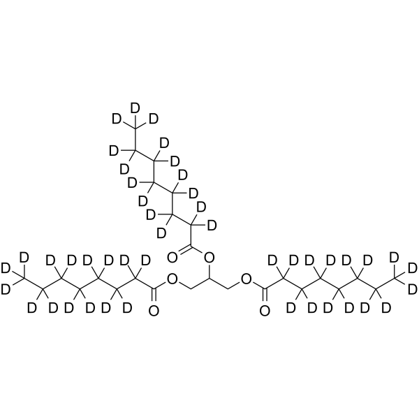 Tricaprilin-d<sub>15</sub> Chemical Structure
