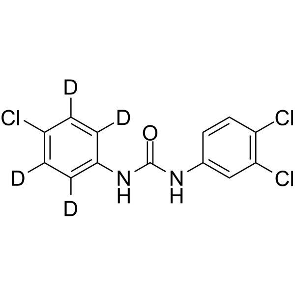 Triclocarban-d<sub>4</sub> Chemical Structure