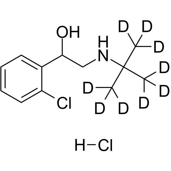 Tulobuterol-d<sub>9</sub> hydrochloride Chemical Structure