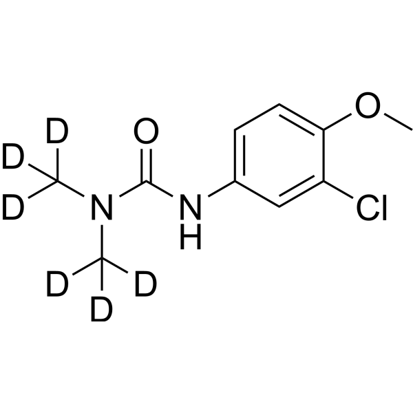 Metoxuron-d<sub>6</sub> Chemical Structure
