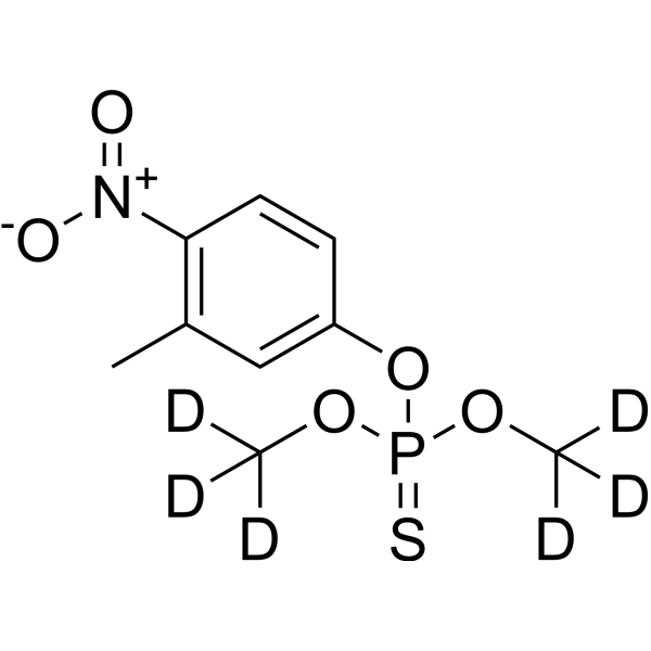 Fenitrothion-d<sub>6</sub> Chemical Structure