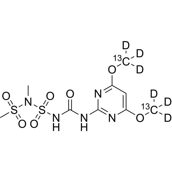 Amidosulfuron-<sup>13</sup>C<sub>2</sub>,d<sub>6</sub> Chemical Structure