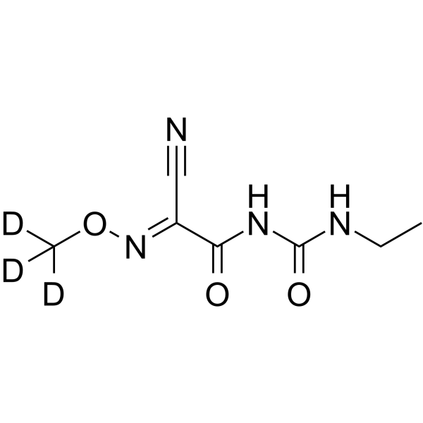 Cymoxanil-d<sub>3</sub> Chemical Structure