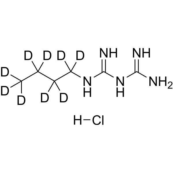 Buformin-d<sub>9</sub> hydrochloride Chemical Structure