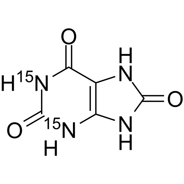Uric acid-<sup>15</sup>N<sub>2</sub> Chemical Structure