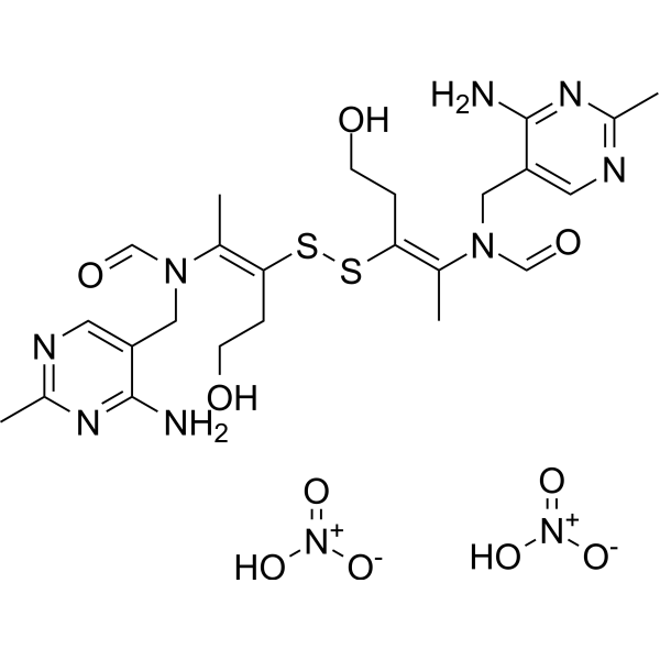 Thiamine disulfide dinitrate Chemical Structure
